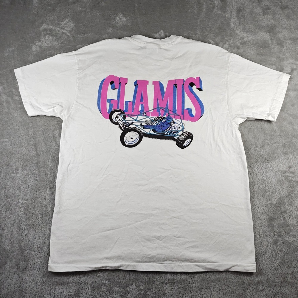 Vintage Glamis Shirt Mens XL Thanksgiving Off Road Sand Dunes Single Stitch 80s